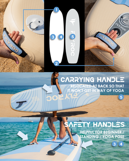 11’x35 Extra Wide Inflatable Paddle Board, purple